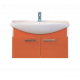 Заказать Джулия - 85 Тумба подвесная оранжевая в магазине сантехники Santeh-Crystal.ru