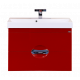 Заказать Жасмин - 75 Тумба подвесная с 2 ящ. красная эмаль в магазине сантехники Santeh-Crystal.ru