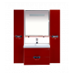 Заказать Жасмин - 75 Тумба подвесная с 2 ящ. красная эмаль в магазине сантехники Santeh-Crystal.ru