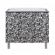 Купить Мадлен BOSTON - 80 Тумба с 2 ящ. комб. черно-белая в магазине сантехники Santeh-Crystal.ru