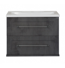 Марта - 60 Тумба подвесная  2 ящ. темный бетон