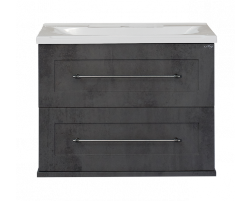 Заказать Марта - 60 Тумба подвесная  2 ящ. темный бетон в магазине сантехники Santeh-Crystal.ru