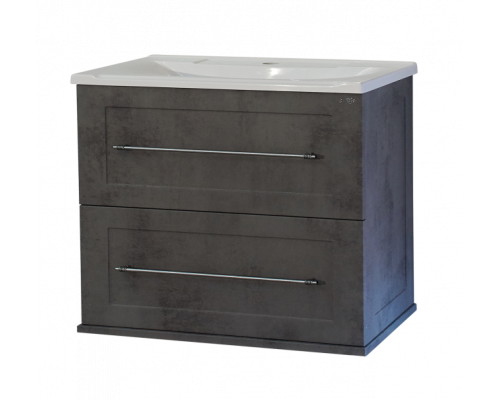 Заказать Марта - 60 Тумба подвесная  2 ящ. темный бетон в магазине сантехники Santeh-Crystal.ru