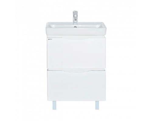 Купить Венера - 55 Тумба с 2 ящ. белая в магазине сантехники Santeh-Crystal.ru