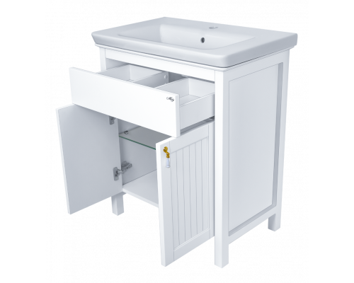 Приобрести Адель - 60 Тумба с 1 ящ. белая эмаль в магазине сантехники Santeh-Crystal.ru