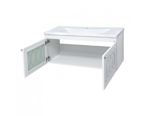 Купить ТОНДО -100 Тумба подвесная белая в магазине сантехники Santeh-Crystal.ru