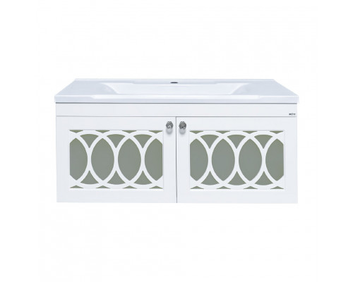 Купить ТОНДО -100 Тумба подвесная белая в магазине сантехники Santeh-Crystal.ru