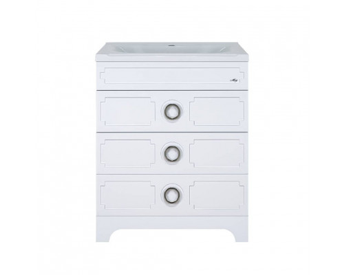 Купить Лейла - 60 Тумба с 3 ящ. белая в магазине сантехники Santeh-Crystal.ru