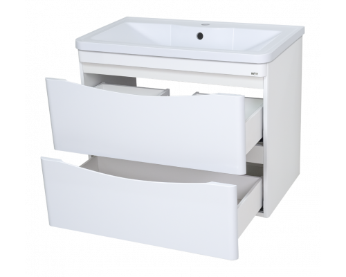 Приобрести Атлантик - 80 Тумба подвесная с 2 ящ. закруг. края в магазине сантехники Santeh-Crystal.ru