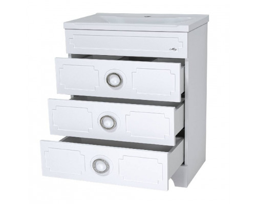 Заказать Лейла - 80 Тумба с 3 ящ. белая в магазине сантехники Santeh-Crystal.ru