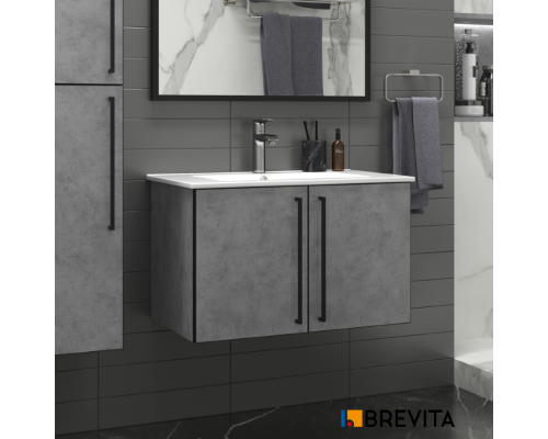 Приобрести ROCK - 60 Тумба прямая подвесная светло-серый (Чикаго) ЛДСП в магазине сантехники Santeh-Crystal.ru