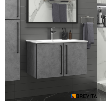 ROCK - 75 Тумба прямая подвесная светло-серый (Чикаго) ЛДСП О