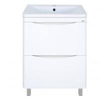 Атлантик - 60 Тумба напольная  с 2 ящ. закруг. края / раковина