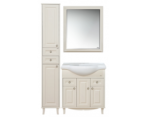 Приобрести Шармель - 80 Тумба с 2 ящ. светло-бежевая эмаль / раковина в магазине сантехники Santeh-Crystal.ru