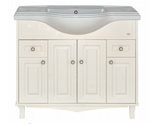 Приобрести Шармель -105 Тумба с 2 ящ. светло-бежевая эмаль / раковина в магазине сантехники Santeh-Crystal.ru