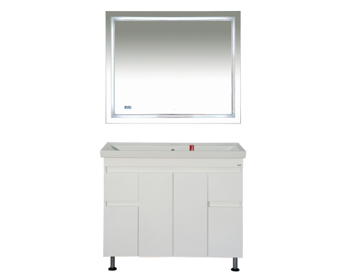 Приобрести Фостер -100 Тумба напольная с 2 ящ. белая / раковина в магазине сантехники Santeh-Crystal.ru