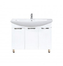 Лаванда -100 Тумба прямая белая / раковина