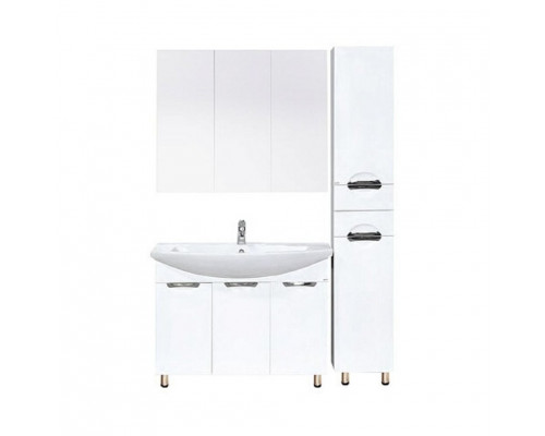 Купить Лаванда -100 Тумба прямая белая / раковина в магазине сантехники Santeh-Crystal.ru