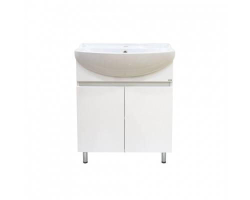 Приобрести Амур - 70 Тумба напольная прямая (эмаль) / раковина в магазине сантехники Santeh-Crystal.ru