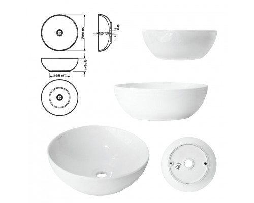 Купить Маргарет - 60 Тумба напольная с 2 ящ. зол.ножк. / столешница / раковина в магазине сантехники Santeh-Crystal.ru