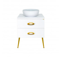 Маргарет - 60 Тумба напольная с 2 ящ. зол.ножк. / столешница / раковина