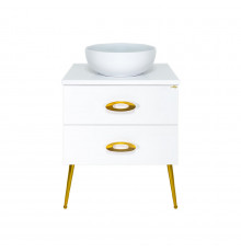 Маргарет - 60 Тумба напольная с 2 ящ. зол.ножк. / столешница / раковина