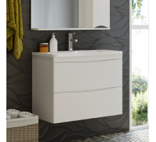 Атлантик - 80 Тумба подвесная с 2 ящ. закруг. края / раковина