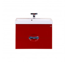 Жасмин - 75 Тумба подвесная с 2 ящ. красная эмаль / раковина