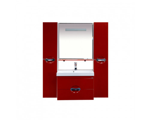 Приобрести Жасмин - 75 Тумба подвесная с 2 ящ. красная эмаль / раковина в магазине сантехники Santeh-Crystal.ru