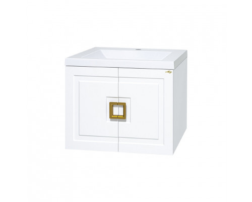 Заказать Галвер - 90 Тумба прямая подвесная белая / раковина в магазине сантехники Santeh-Crystal.ru