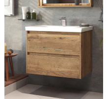 Dallas - 70 Тумба подвесная ДСП (Дуб Галифакс) / раковина