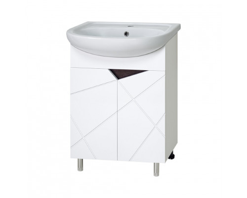 Приобрести Грани - 60 Тумба напольная прямая / раковина в магазине сантехники Santeh-Crystal.ru