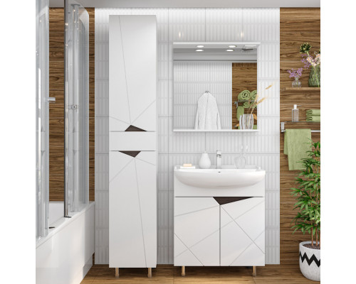 Купить Грани - 70 Тумба напольная прямая / раковина в магазине сантехники Santeh-Crystal.ru