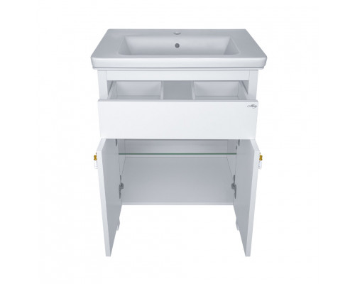 Заказать Адель - 70 Тумба с 1 ящ. белая эмаль / раковина в магазине сантехники Santeh-Crystal.ru
