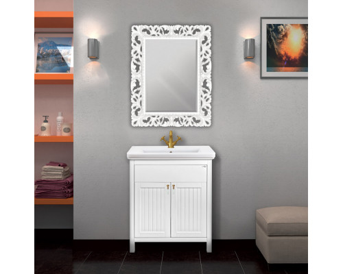 Заказать Адель - 70 Тумба с 1 ящ. белая эмаль / раковина в магазине сантехники Santeh-Crystal.ru