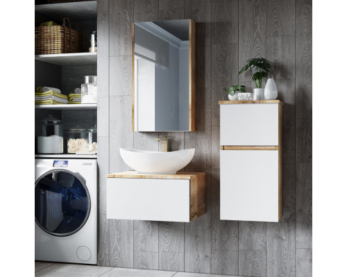 Приобрести Ива - 80 Тумба подвесная комбинированная 1 ящ. / раковина в магазине сантехники Santeh-Crystal.ru