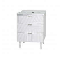 ETNA - 65 Тумба напольная белая 3 ящ. / раковина