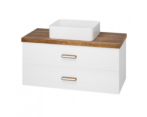 Заказать KRONA -100 Тумба с 2 ящ. подвесная / столешница / раковина в магазине сантехники Santeh-Crystal.ru