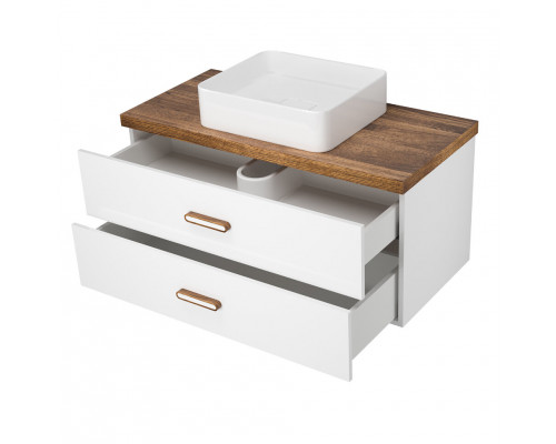 Заказать KRONA -100 Тумба с 2 ящ. подвесная / столешница / раковина в магазине сантехники Santeh-Crystal.ru