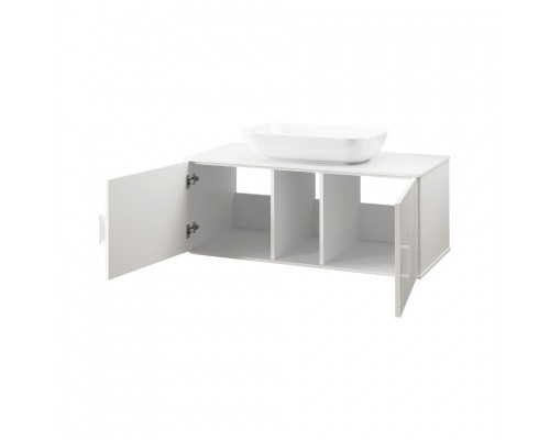 Заказать RICHARD -105 Тумба подвесная 2 дв. белый / столешница / раковина в магазине сантехники Santeh-Crystal.ru