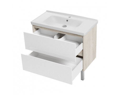 Купить Мускат - 90 Тумба напольная 2 ящ. / раковина в магазине сантехники Santeh-Crystal.ru