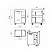 Купить Крафт - 60 Тумба напольная 1 дв. / раковина в магазине сантехники Santeh-Crystal.ru