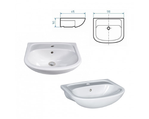 Приобрести ЛОНДОН -50 Тумба прямая / раковина в магазине сантехники Santeh-Crystal.ru