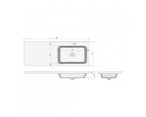 Заказать Чегет - 70 Тумба напольная 3 ящ. под стиральную машину, белая / раковина ПРАВАЯ в магазине сантехники Santeh-Crystal.ru