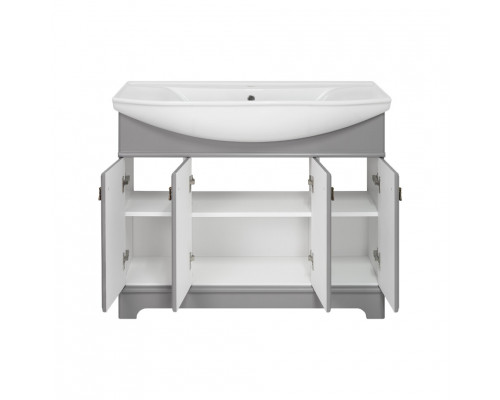 Заказать Лувр -105 Тумба напольная, серая / раковина в магазине сантехники Santeh-Crystal.ru