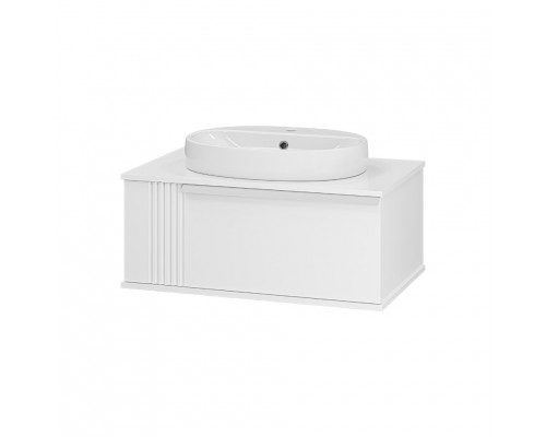Приобрести SAVOY - 80 Тумба подвесная с 1 ящ. белый / раковина в магазине сантехники Santeh-Crystal.ru