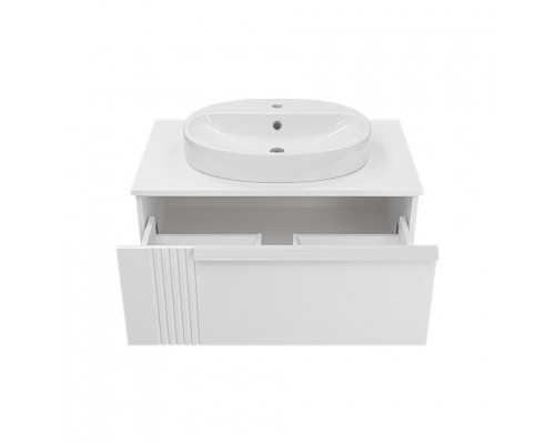 Приобрести SAVOY - 80 Тумба подвесная с 1 ящ. белый / раковина в магазине сантехники Santeh-Crystal.ru