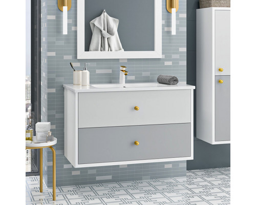 Заказать Анастейша -100 Тумба подвесная с 2 ящ. / раковина в магазине сантехники Santeh-Crystal.ru