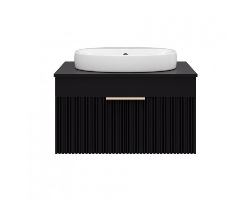 Приобрести ENFIDA - 70 Тумба подвесная черная мат. эмаль 1 ящ. / раковина в магазине сантехники Santeh-Crystal.ru