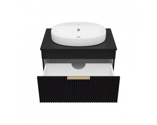 Приобрести ENFIDA - 70 Тумба подвесная черная мат. эмаль 1 ящ. / раковина в магазине сантехники Santeh-Crystal.ru